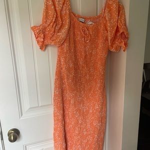 faithfull the brand Fae midi dress Stevie size medoum
